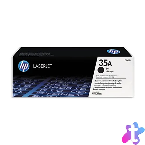 CB435A Lézertoner LaserJet P1005, P1006 nyomtatókhoz, HP 35A, fekete, 1,5k