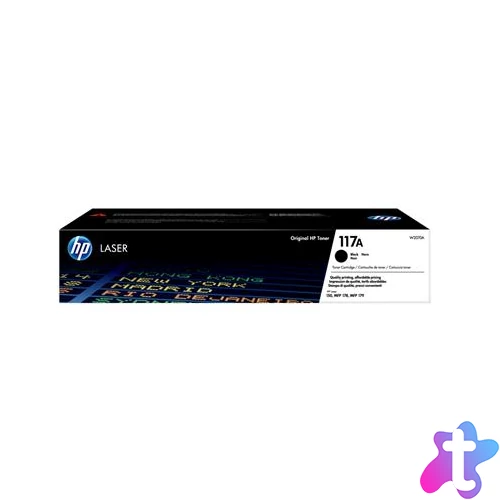 W2070A Lézertoner Color Laser 150, MFP178, MFP179 nyomtatókhoz, HP 117A, fekete, 1k