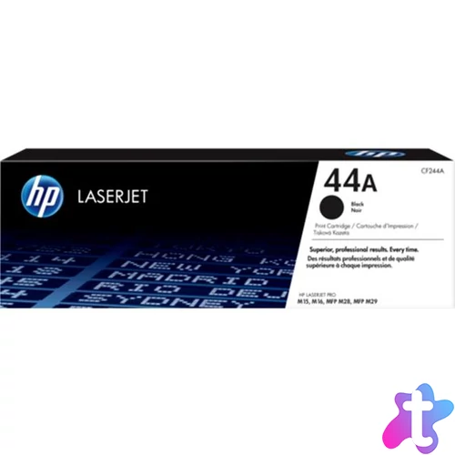 CF244A Lézertoner Laserjet Pro M15, M28 nyomtatókhoz, HP 44A, fekete, 1k