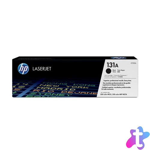 CF210A Lézertoner LaserJet Pro 200 M276N nyomtatóhoz, HP 131A, fekete, 1,6k