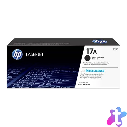 CF217A Lézertoner LaserJet M102, M130 nyomtatókhoz, HP 17A, fekete, 3,5k