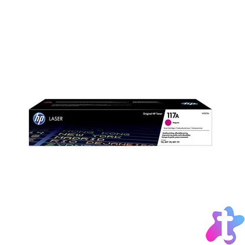 W2073A Lézertoner Color Laser 150, MFP178, MFP179 nyomtatókhoz, HP 117A, magenta, 0,7k