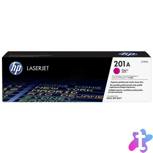 CF403A Lézertoner Color LaserJet Pro M252,M277 nyomtatóhoz, HP 201A, magenta, 1,4k