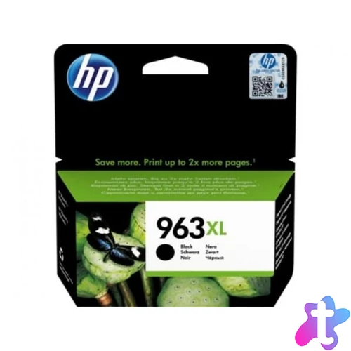 3JA30AE Tintapatron OfficeJet Pro 9010, 9020 nyomtatókhoz, HP 963XL, fekete, 2000 oldal
