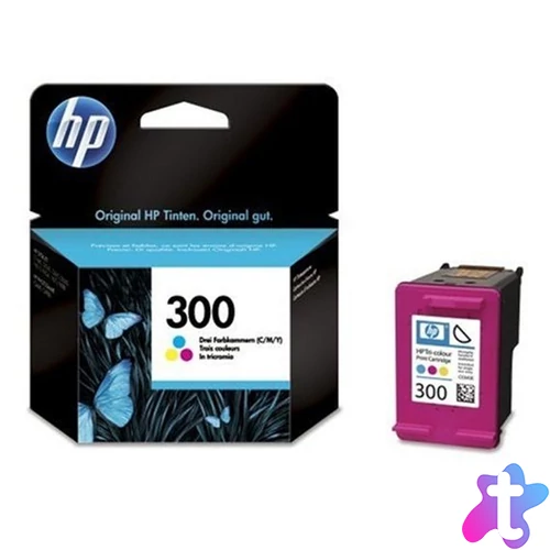 CC643EE Tintapatron DeskJet D2560, F4224, F4280 nyomtatókhoz, HP 300, színes, 165 oldal