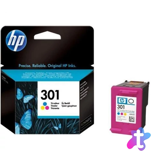 CH562EE Tintapatron DeskJet 2050 nyomtatóhoz, HP 301, színes, 165 oldal
