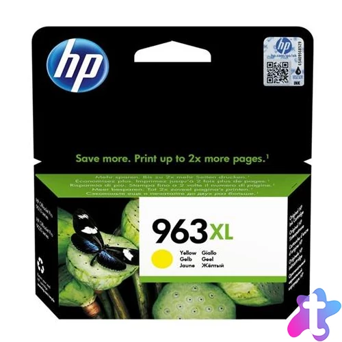 3JA29AE Tintapatron OfficeJet Pro 9010, 9020 nyomtatókhoz, HP 963XL, sárga, 1600 oldal