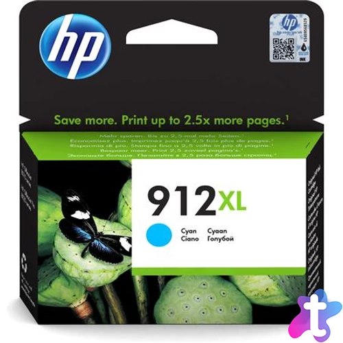 3YL81AE Tintapatron Officejet 8023 All-in-One nyomtatókhoz, HP 912XL, cián, 825 oldal