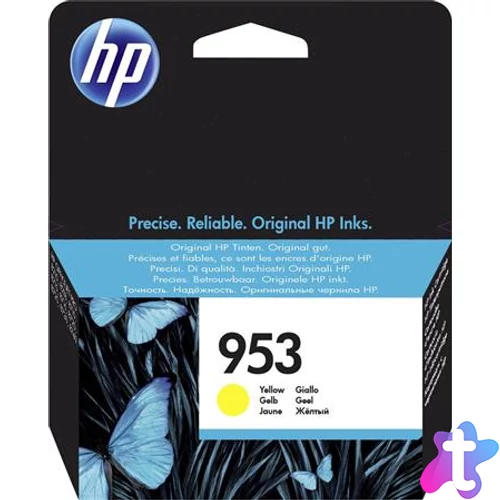F6U14AE Tintapatron OfficeJet Pro 8210, 8700-as sorozathoz, HP 953, sárga, 700 oldal