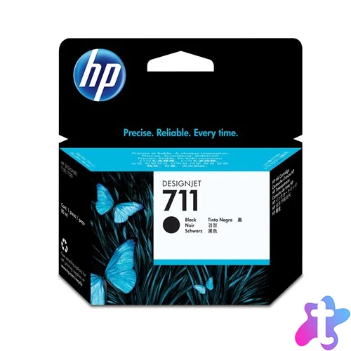 CZ133A Tintapatron DesignJet T120,T520 nyomtatókhoz, HP 711xl, fekete, 80 ml