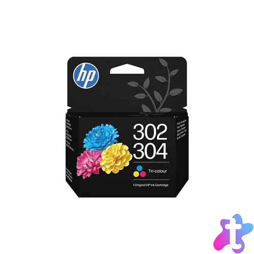 B82L1AE Tintapatron multipack DeskJet 2620 nyomtatóhoz, HP 302/304, fekete+színes, 170+150 oldal