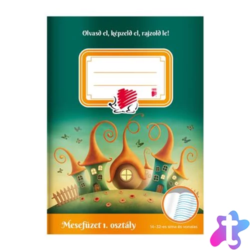 Olvasónapló, tűzött, A5, 32 lap, 1. osztály, ICO "Süni Mesefüzet"