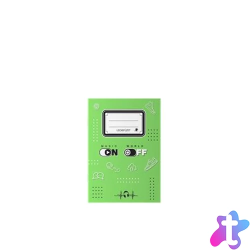 Füzet, tűzött, A5, lecke, 34 lap, ICO "Music on-off"
