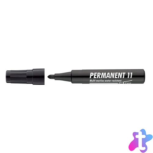 Alkoholos marker, 1-3 mm, kúpos, ICO "Permanent 11", fekete
