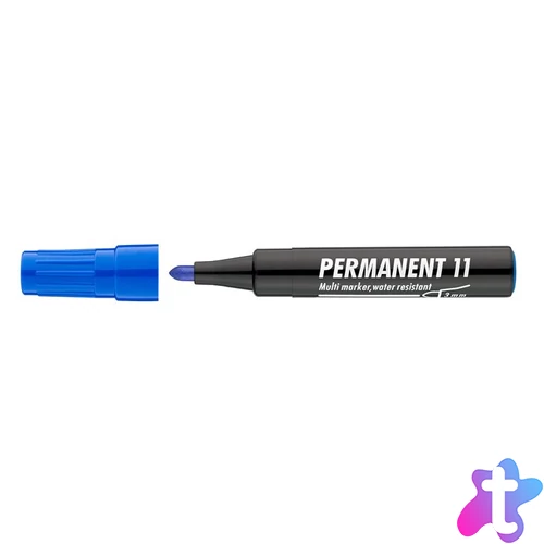 Alkoholos marker, 1-3 mm, kúpos, ICO "Permanent 11", kék