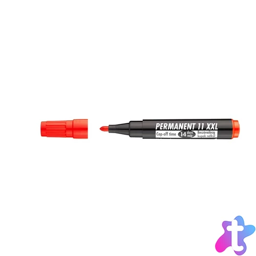 Alkoholos marker, 1-3 mm, kúpos, ICO "Permanent 11 XXL", piros