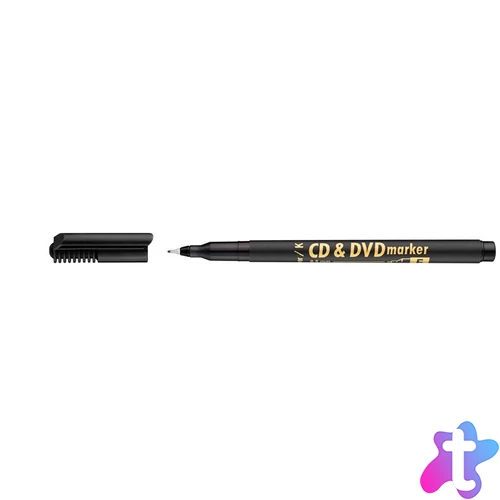 Alkoholos marker, CD/DVD, 0,5 mm, ICO, fekete