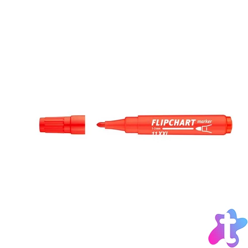 Flipchart marker, 1-3 mm, kúpos, ICO "Artip 11 XXL", piros