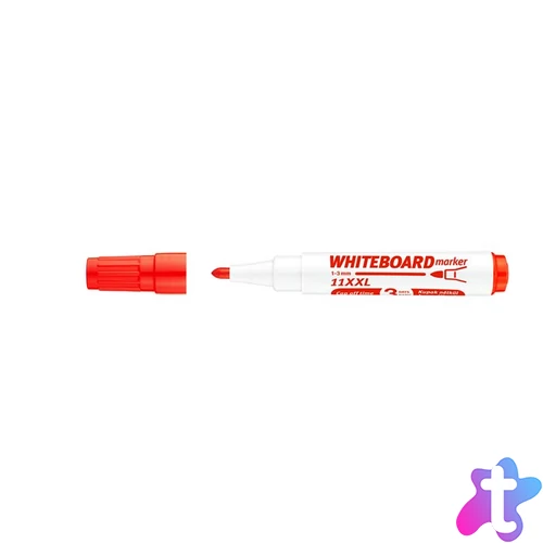 Tábla- és flipchart marker, 1-3 mm, kúpos, ICO "Plan 11 XXL", piros