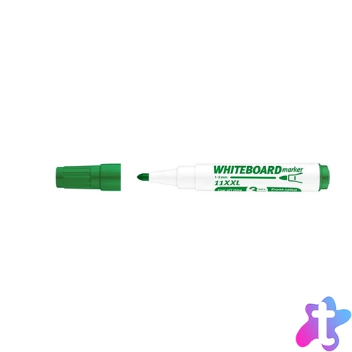 Tábla- és flipchart marker, 1-3 mm, kúpos, ICO "Plan 11 XXL", zöld