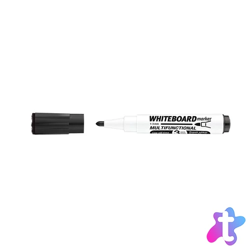 Tábla- és flipchart marker, 1-3 mm, multifunkciós, ICO "Markeraser" fekete