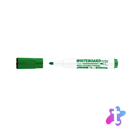 Tábla- és flipchart marker, 1-3 mm, multifunkciós, ICO "Markeraser" zöld