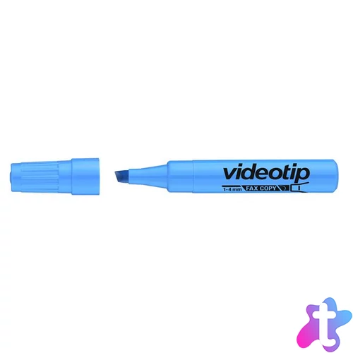 Szövegkiemelő, 1-4 mm, ICO "Videotip", kék