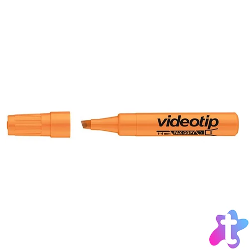 Szövegkiemelő, 1-4 mm, ICO "Videotip", narancssárga