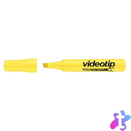 Szövegkiemelő, 1-4 mm, ICO "Videotip", sárga