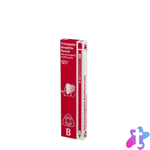 Grafitceruza, B, háromszögletű, ICO "Süni"