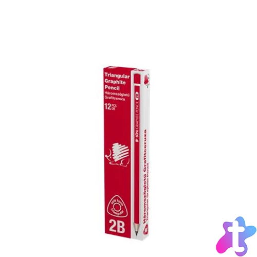 Grafitceruza, 2B, háromszögletű, ICO "Süni"