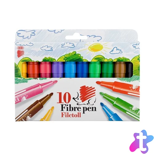 Filctoll készlet, 1-3 mm, ICO "Süni", 10 különböző szín