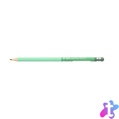 Grafitceruza, B, háromszögletű, ICO "Süni", olívazöld