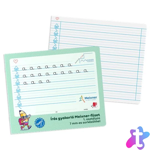 Füzet, tűzött, 245x295 mm, fekvő, 32 lap, 1. osztály, ICO "Süni Meixner"