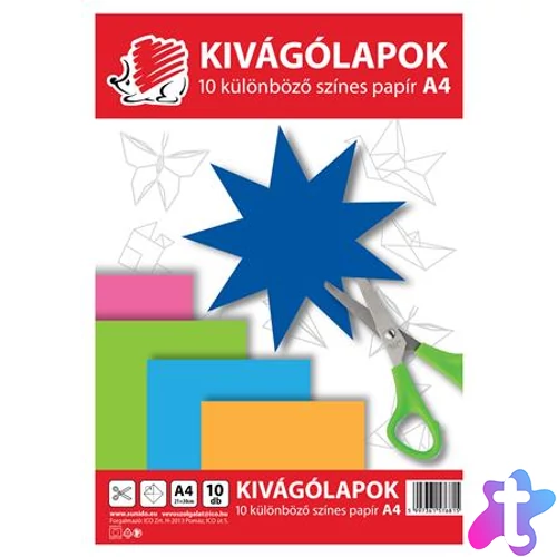 Kivágó, A4, ICO "Süni", 10 lap