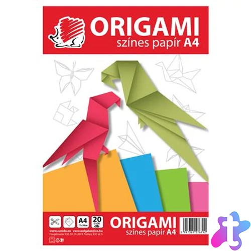 Origami papír, A4, ICO "Süni", 20 lap