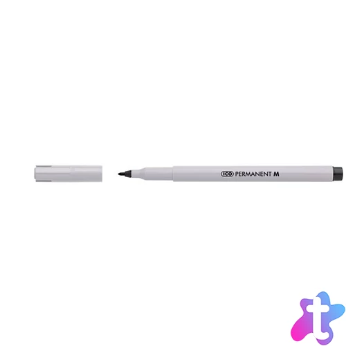 Alkoholos marker, 1-1,5 mm, ICO "Permanent M", fekete