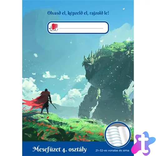 Olvasónapló, tűzött, A5, 32 lap, 4. osztály, ICO "Süni Mesefüzet", harcos