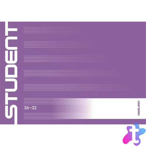 Füzet, tűzött, A5, fekvő, hangjegy, 32 lap, ICO "Student", "36-32"