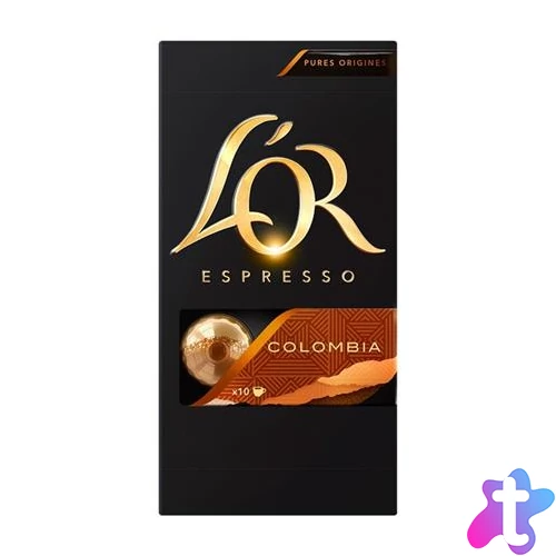 Kávékapszula, Nespresso® kompatibilis, 10 db, JACOBS DOUWE EGBERTS "L`OR Colombia"