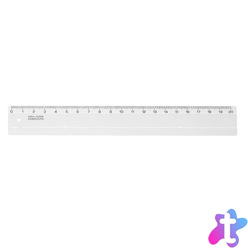 Vonalzó, műanyag, 20 cm, KOH-I-NOOR