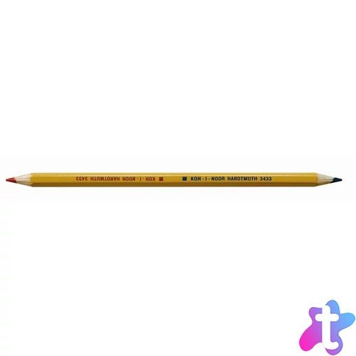 Postairón, hatszögletű, KOH-I-NOOR "3433", piros-kék