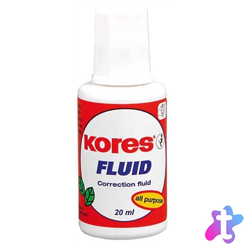 Hibajavító folyadék, oldószeres, 20 ml, KORES "Fluid"