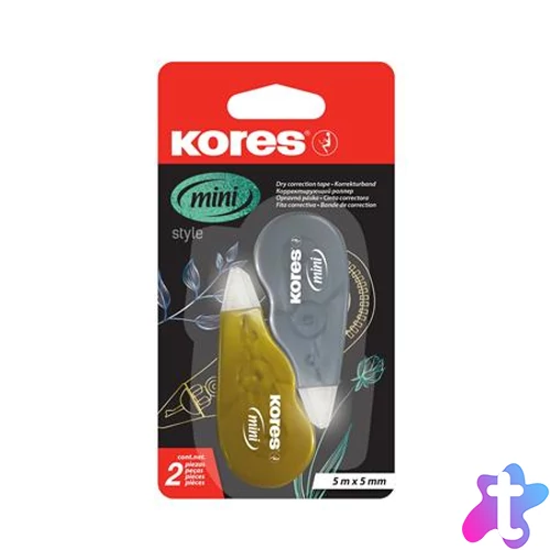 Hibajavító roller, 5 mm x 5 m, KORES "Mini", ezüst/arany