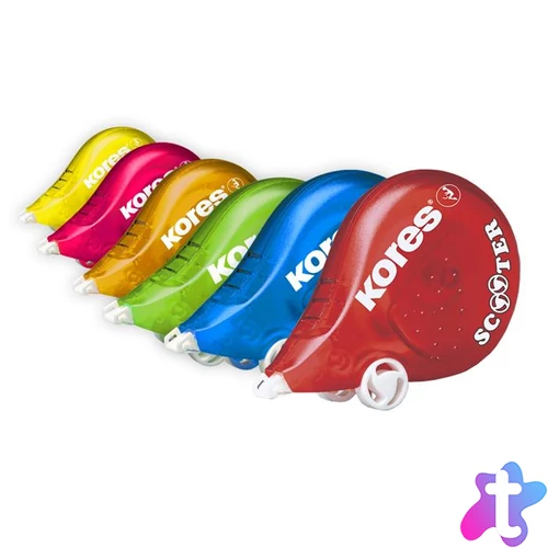 Hibajavító roller, 4,2 mm x 8 m, KORES "Scooter", vegyes színek