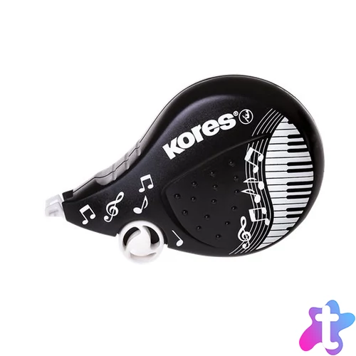 Hibajavító roller, 4,2 mm x 8 m, KORES "Scooter Black&White", vegyes