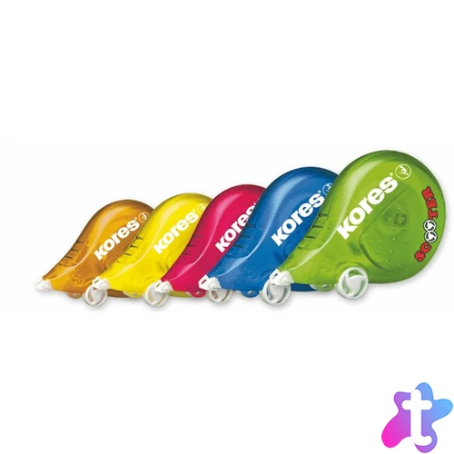 Hibajavító roller, 4,2 mm x 8 m, KORES "Scooter", vegyes színek