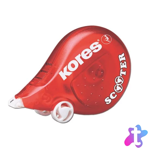 Hibajavító roller, 4,2 mm x 8 m, KORES "Scooter", piros