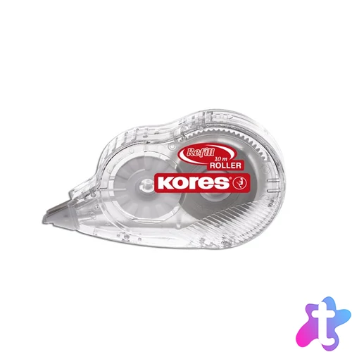 Hibajavító roller, 4,2 mm x 10 m, utántölthető, KORES "Refill Roller"