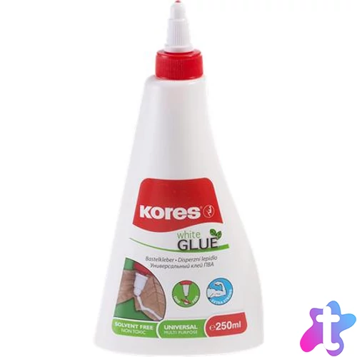 Hobbiragasztó, 250 ml, KORES "White Glue"